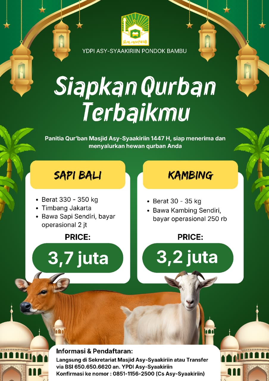Promo Qurban - Siapkan Qurban Terbaikmu